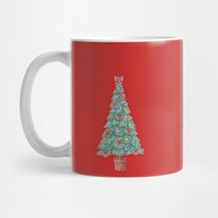 original design of decorated tree for christmas Mug